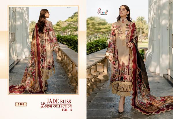 Shree Jade Bliss Lawn Collection vol 3 Cotton Designer  Dupatta Pakistani Suits